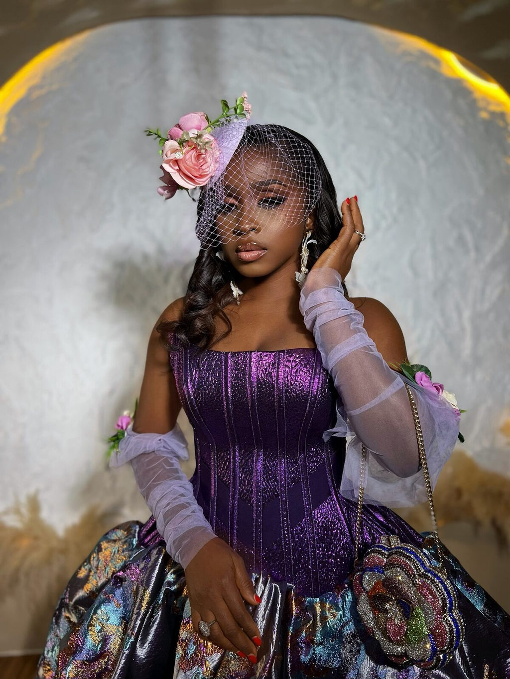The Violet Bloom Corset Dress